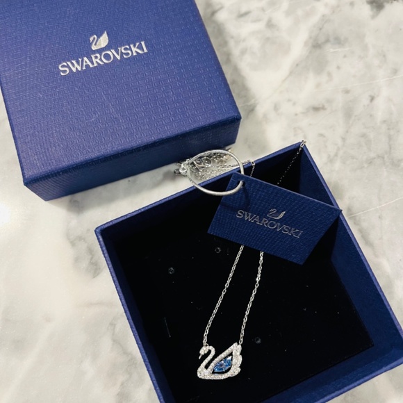 Swarovski Dancing Swan Necklace - Picture 3 of 4